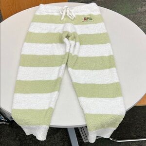 Super Mario meets Gelato Pique striped jogger sweatpants cozy pj pajama green OS